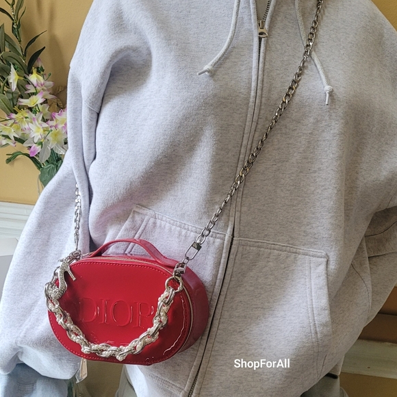Dior Red Patent Leather Women's Bag - Picture 1 of 16
